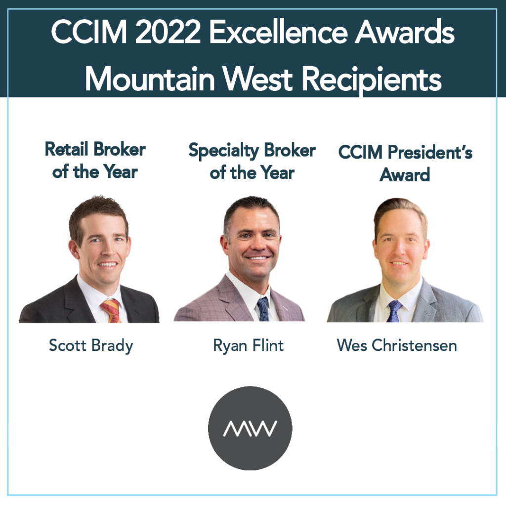 CCIM Recognizes Mountain West Commercial Real Estate Agents at 2022 Excellence Awards